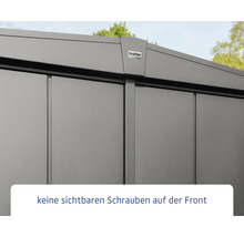 Gartenhaus Hörmann EcoStar Elegant-S Typ 1 RAL9007 Einzeltür 258,8 x 121,3 cm grau