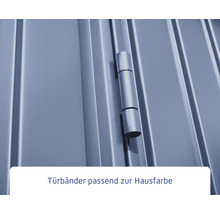 Gartenhaus Hörmann EcoStar Trend-S Typ 2 RAL5014 Einzeltür 238 x 238 cm blau-thumb-5