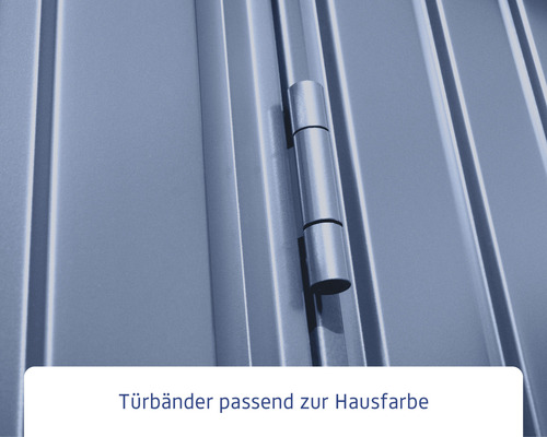 Türband passend zur Hausfarbe an einer Tür