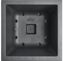 Innenseite eines quadratischen Blumentopfes