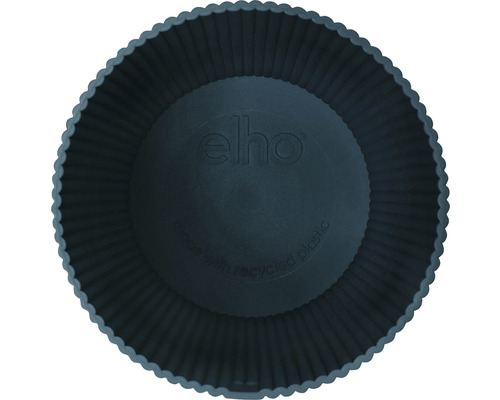 Blumentopf aus recyceltem Kunststoff mit gewelltem Rand