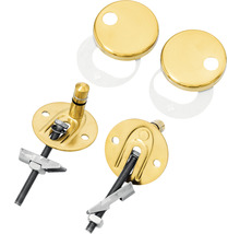 REIKA WC-Sitz MINO weiß Scharniere gold poliert mit Absenkautomatik und Quick&Clean universell passend