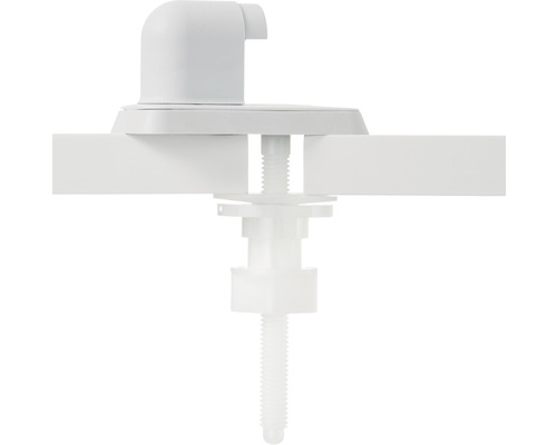 Toilettendeckelbefestigung aus Kunststoff