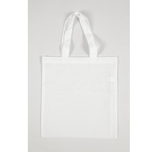 Weiße Stofftasche mit Tragegriffen