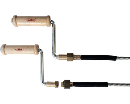 Rohrreinigungsspirale mit Holzgriff