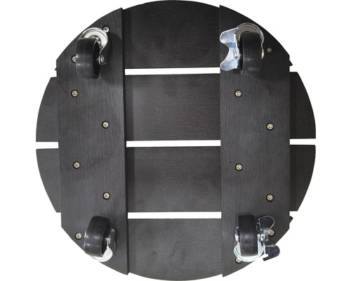 Rollbrett für Pflanzen aus Holz mit Rollen