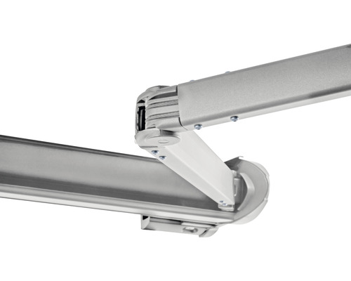 Detailansicht eines Markisenarms mit Gelenk
