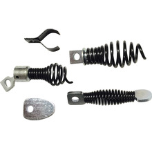 Abflussspirale Set mit verschiedenen Aufsätzen