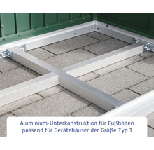 Unterkonstruktion Hörmann EcoStar Gartenhaus Typ 1 silber