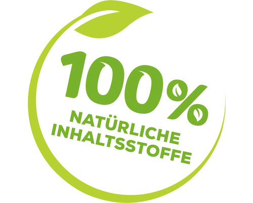 Siegel: 100 Prozent natürliche Inhaltsstoffe
