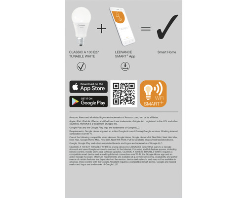 Abbildung zur Einrichtung eines Smart Homes mit LED Lampe, App und WLAN