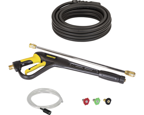 Champion Hochdruckreiniger Zubehör mit Sprühpistole, Düsen und Schlauch