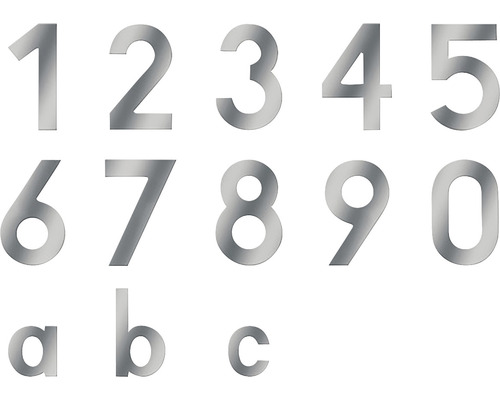 Hausnummern und Buchstaben aus Metall