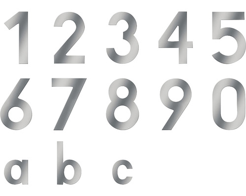 Hausnummern und Buchstaben aus Metall