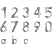 Hausnummern und Buchstaben aus Metall