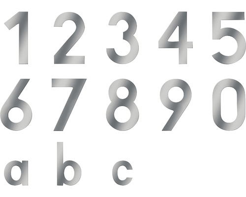 Hausnummern und Buchstaben aus Metall