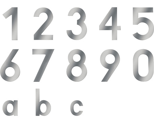 Hausnummern und Buchstaben aus Metall