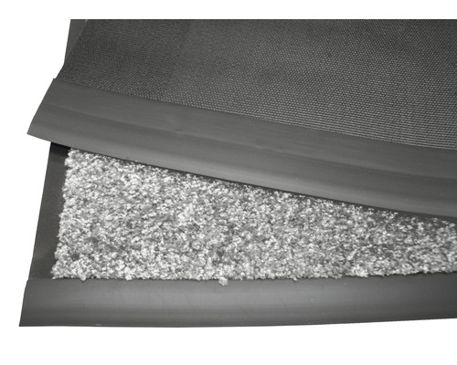 Fußmatte mit Textiloberfläche und Gummirand