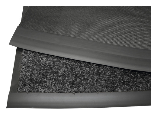 Schmutzfangmatte mit Textiloberfläche und Gummirand