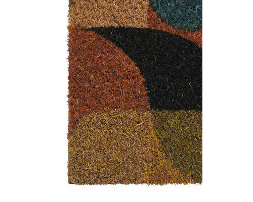 Fußmatte aus Kokosfaser mit geometrischem Muster