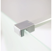 Walk In Duschwand Breuer Panorama 120 cm Dekor Grau Profilfarbe chrom