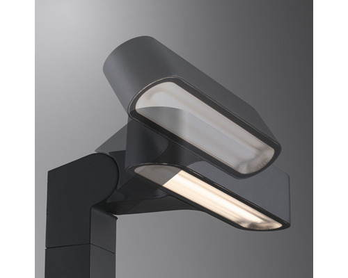 Detailansicht einer modernen Außenleuchte