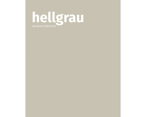 Hellgraue Farbe, seidenglänzend