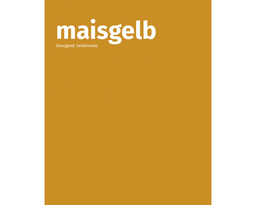 Maisgelbe Farbe, seidenmatter Glanzgrad