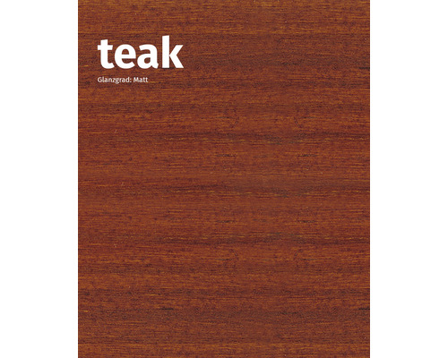 Teakholz mit matter Oberfläche