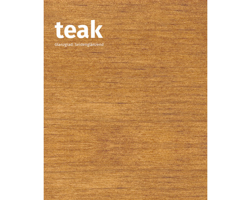 Teakholzoptik, seidenmatt
