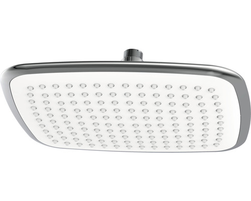 Quadratischer Duschkopf mit vielen Düsen