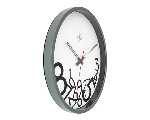 Wanduhr mit Zahlenmuster