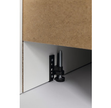 Held Möbel Küchenzeile mit Geräten Florenz 330 cm Frontfarbe grau matt Korpusfarbe eiche hell zerlegt-thumb-21