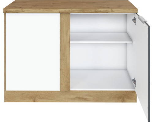 Unterschrank mit einer Tür und zwei Einlegeböden