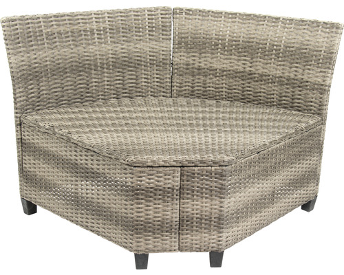 Eckbank aus Polyrattan für den Außenbereich