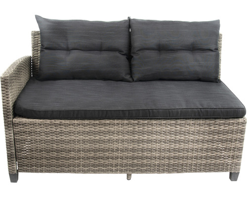 Gartencouch aus Rattan mit Kissen