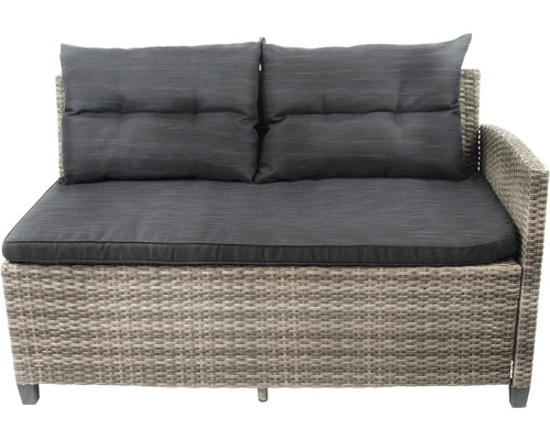 Gartenlounge Eckelement mit Kissen