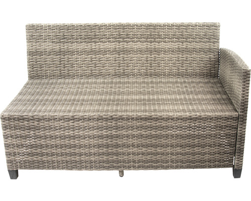 Geflochtene Rattan Gartenliege mit Armlehne