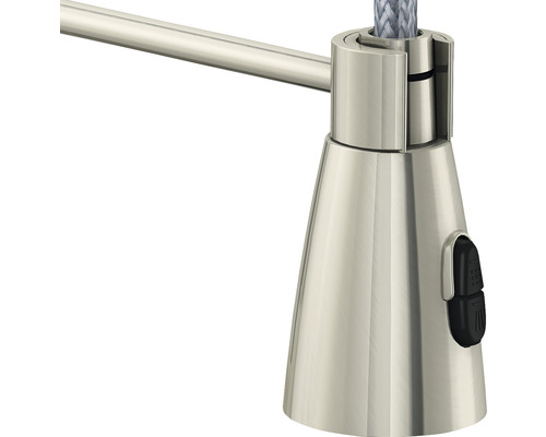 Nahaufnahme einer verstellbaren Lampe mit Metallarm