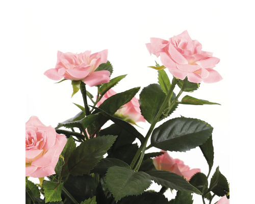 Kunstblume Rose Ø 25 H 33 cm rosa | HORNBACH