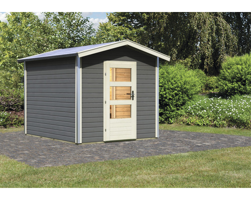 Gartenhaus mit Tür und Fenstern