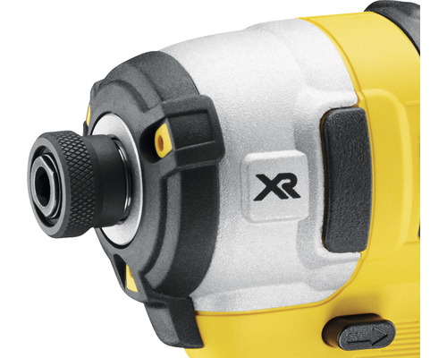 Detailansicht eines gelben Schlagschraubers mit XR-Kennzeichnung