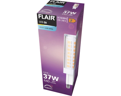 FLAIR LED G9 Leuchtmittel in Produktverpackung