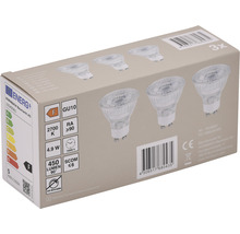 3x LED Reflektorlampe PAR16 GU10/4,9W(64W) 450 lm 2700 K warmweiß klar 3 Stück 36°-thumb-3