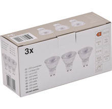 3x LED Reflektorlampe PAR16 GU10/4,9W(64W) 450 lm 6500 K tageslichtweiß klar 3 Stück 36°-thumb-5