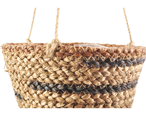 Hängeampel aus Naturmaterialien mit Kordelaufhängung