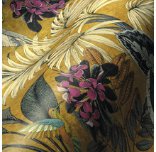 Tapete mit Blumenmuster und Vogelmotiven