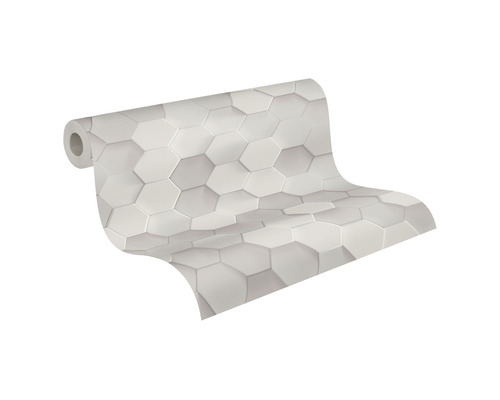 Tapetenrolle mit sechseckigem Muster