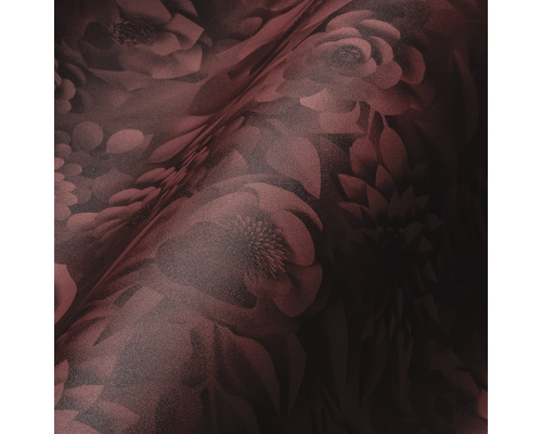 Detailansicht einer Vinyltapete mit floralem Muster