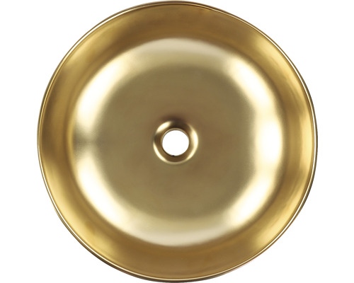 Aufsatzwaschbecken aus Metall mit rundem Design